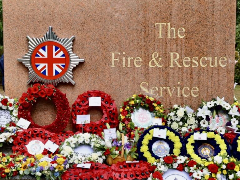 Fire Cadets join firefighters remembrance service. firebuyer.com