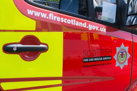 Scottish Fire Engine close up